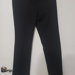 Black silver stripped pants